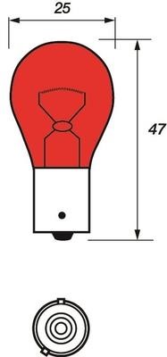 Motorquip VBU584 Лампа накаливания красная PR21W 12V 21W VBU584: Отличная цена - Купить в Польше на 2407.PL!