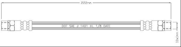Motorquip VBH962 Тормозной шланг VBH962: Отличная цена - Купить в Польше на 2407.PL!