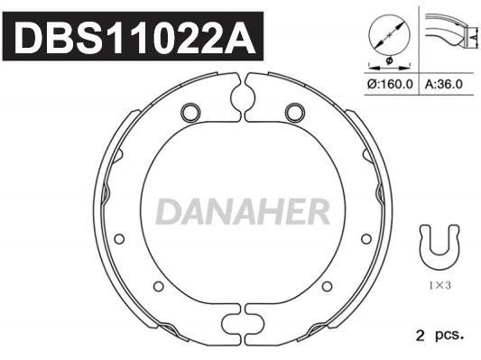 Danaher DBS11022A Feststellbremsbacken DBS11022A: Kaufen Sie zu einem guten Preis in Polen bei 2407.PL!