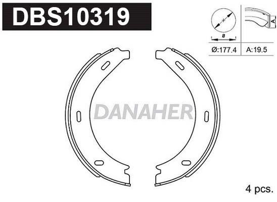 Danaher DBS10319 Feststellbremsbacken DBS10319: Kaufen Sie zu einem guten Preis in Polen bei 2407.PL!