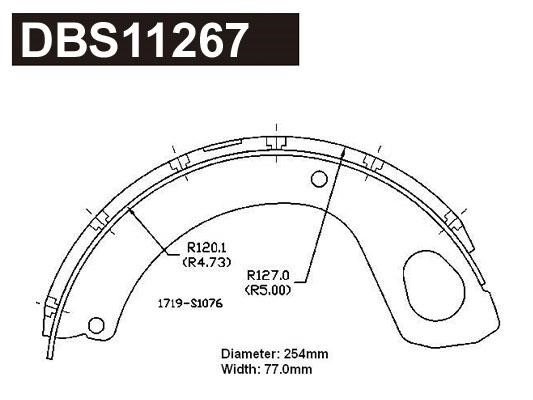 Danaher DBS11267 Колодки тормозные стояночного тормоза DBS11267: Отличная цена - Купить в Польше на 2407.PL!