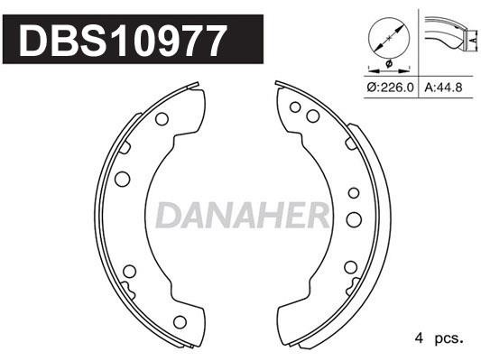 Danaher DBS10977 Колодки тормозные барабанные, комплект DBS10977: Отличная цена - Купить в Польше на 2407.PL!