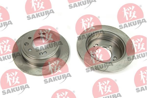 Sakura 605-03-8822 Rear brake disc, non-ventilated 605038822: Buy near me in Poland at 2407.PL - Good price!