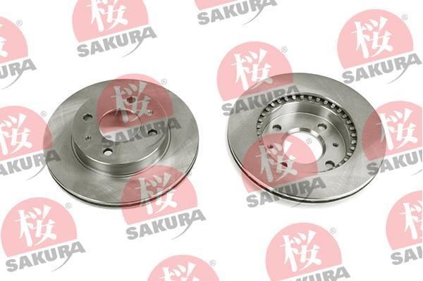 Sakura 604-10-4130 Front brake disc ventilated 604104130: Buy near me in Poland at 2407.PL - Good price!