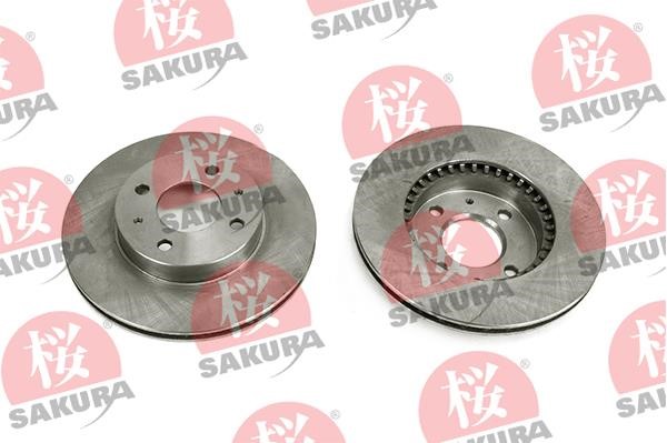 Sakura 604-10-4140 Front brake disc ventilated 604104140: Buy near me in Poland at 2407.PL - Good price!