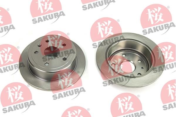 Sakura 605-00-8335 Rear brake disc, non-ventilated 605008335: Buy near me in Poland at 2407.PL - Good price!