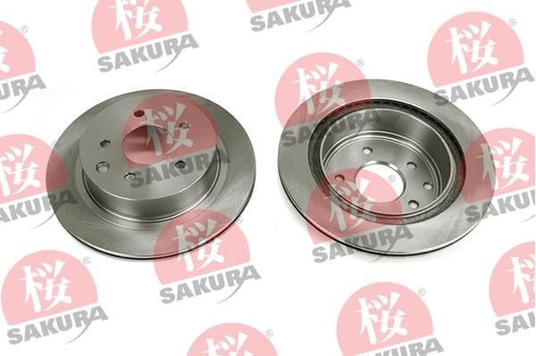 Sakura 605-10-4110 Rear ventilated brake disc 605104110: Buy near me in Poland at 2407.PL - Good price!