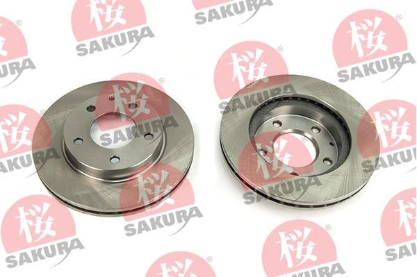 Sakura 604-30-3600 Front brake disc ventilated 604303600: Buy near me in Poland at 2407.PL - Good price!