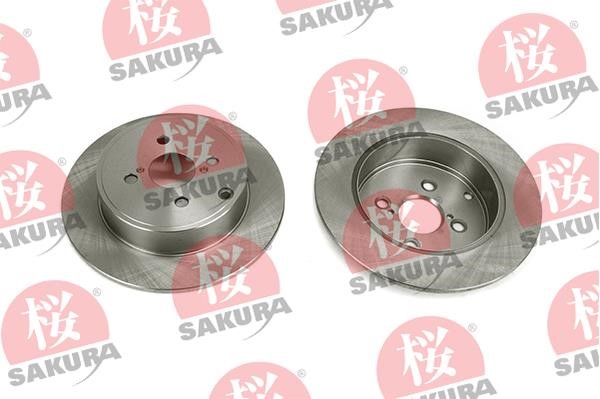 Sakura 605-20-3895 Тормозной диск задний невентилируемый 605203895: Отличная цена - Купить в Польше на 2407.PL!