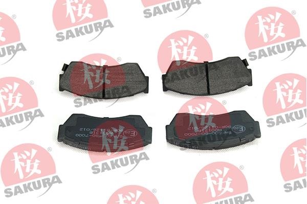 Sakura 600-80-7000 Тормозные колодки дисковые, комплект 600807000: Отличная цена - Купить в Польше на 2407.PL!