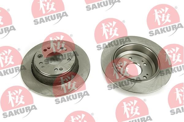 Sakura 605-40-6626 Rear brake disc, non-ventilated 605406626: Buy near me in Poland at 2407.PL - Good price!