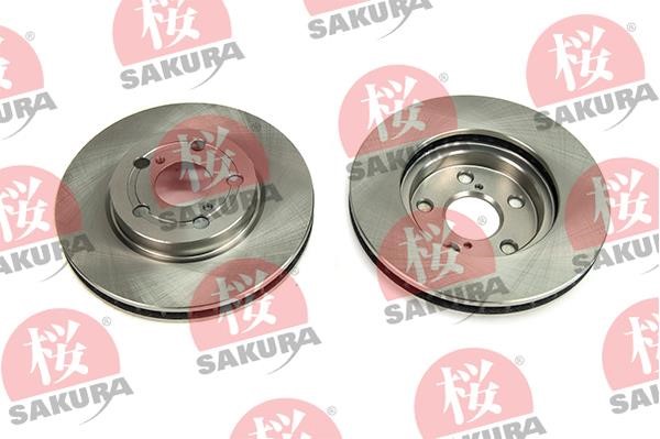 Sakura 604-20-3845 Front brake disc ventilated 604203845: Buy near me in Poland at 2407.PL - Good price!