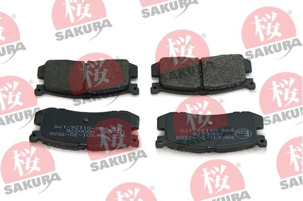 Sakura 601-30-3520 Тормозные колодки дисковые, комплект 601303520: Отличная цена - Купить в Польше на 2407.PL!
