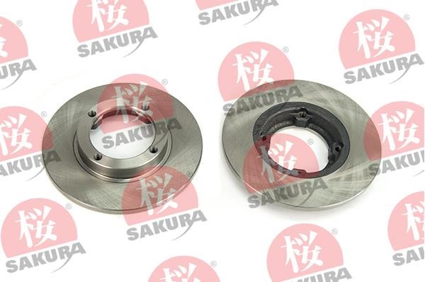 Sakura 604-00-7010 Unventilated front brake disc 604007010: Buy near me in Poland at 2407.PL - Good price!