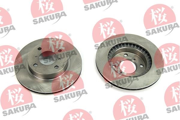 Sakura 604-80-7045 Front brake disc ventilated 604807045: Buy near me in Poland at 2407.PL - Good price!