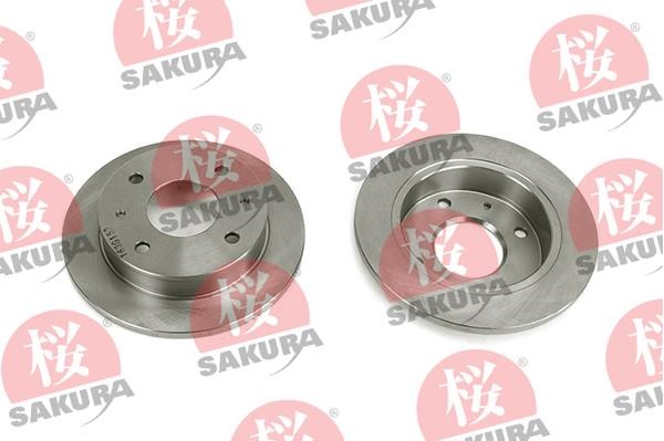 Sakura 604-05-4650 Тормозной диск передний невентилируемый 604054650: Отличная цена - Купить в Польше на 2407.PL!