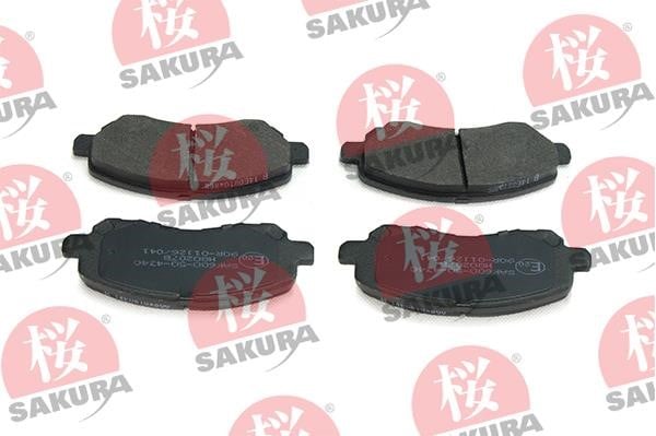 Sakura 600-50-4340 Brake Pad Set, disc brake 600504340: Buy near me in Poland at 2407.PL - Good price!