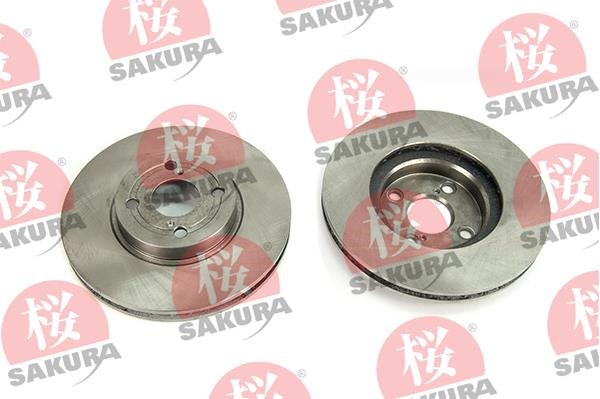 Sakura 604-20-3854 Front brake disc ventilated 604203854: Buy near me in Poland at 2407.PL - Good price!