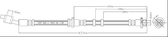 Motorquip VBJ630 Тормозной шланг VBJ630: Отличная цена - Купить в Польше на 2407.PL!