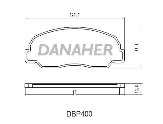Danaher DBP400 Тормозные колодки дисковые, комплект DBP400: Отличная цена - Купить в Польше на 2407.PL!