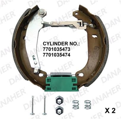 Danaher 210.03.10485A Brake shoe set 2100310485A: Buy near me in Poland at 2407.PL - Good price!