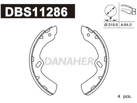 Danaher DBS11286 Brake shoe set DBS11286: Buy near me in Poland at 2407.PL - Good price!