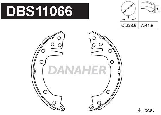Danaher DBS11066 Brake shoe set DBS11066: Buy near me in Poland at 2407.PL - Good price!