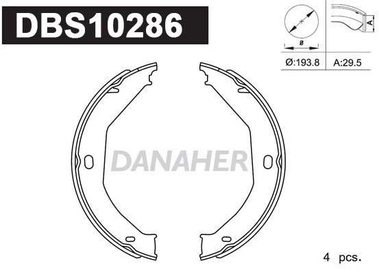 Danaher DBS10286 Szczęki hamulcowe hamulca postojowego DBS10286: Dobra cena w Polsce na 2407.PL - Kup Teraz!