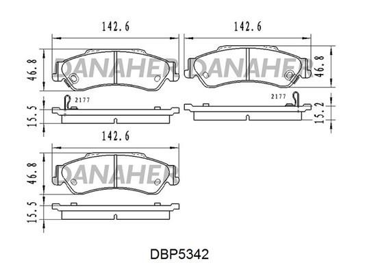 Danaher DBP5342 Klocki hamulcowe tylne, komplet DBP5342: Dobra cena w Polsce na 2407.PL - Kup Teraz!