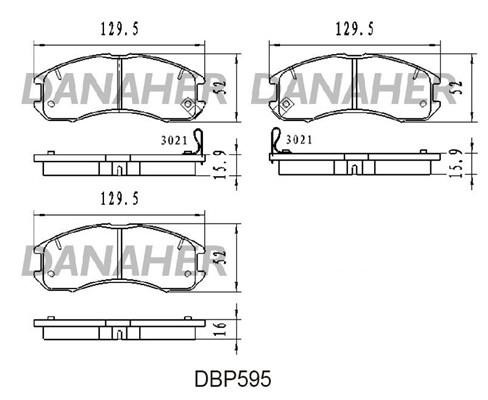 Danaher DBP595 Тормозные колодки дисковые, комплект DBP595: Купить в Польше - Отличная цена на 2407.PL!
