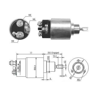 We Parts 471480028 Solenoid switch, starter 471480028: Buy near me in Poland at 2407.PL - Good price!