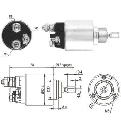 We Parts 471480144 Solenoid switch, starter 471480144: Buy near me in Poland at 2407.PL - Good price!