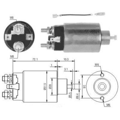 We Parts 471480142 Solenoid switch, starter 471480142: Buy near me in Poland at 2407.PL - Good price!
