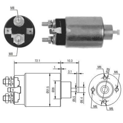 We Parts 471480095 Solenoid switch, starter 471480095: Buy near me in Poland at 2407.PL - Good price!