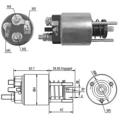 We Parts 471480128 Solenoid switch, starter 471480128: Buy near me in Poland at 2407.PL - Good price!