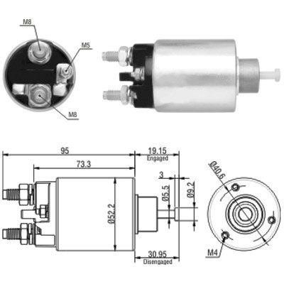 We Parts 471480133 Solenoid switch, starter 471480133: Buy near me in Poland at 2407.PL - Good price!