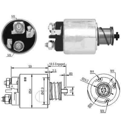 We Parts 471480168 Solenoid switch, starter 471480168: Buy near me in Poland at 2407.PL - Good price!
