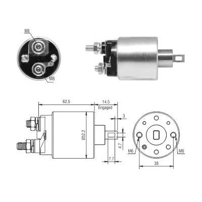We Parts 471480231 Solenoid switch, starter 471480231: Buy near me at 2407.PL in Poland at an Affordable price!
