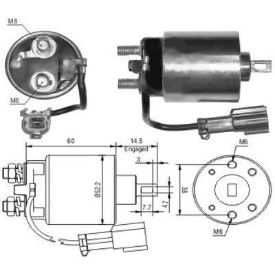 We Parts 471480023 Solenoid switch, starter 471480023: Buy near me in Poland at 2407.PL - Good price!