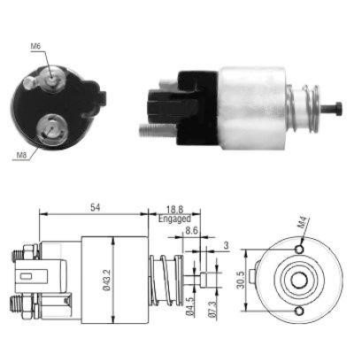 We Parts 471480155 Solenoid switch, starter 471480155: Buy near me in Poland at 2407.PL - Good price!
