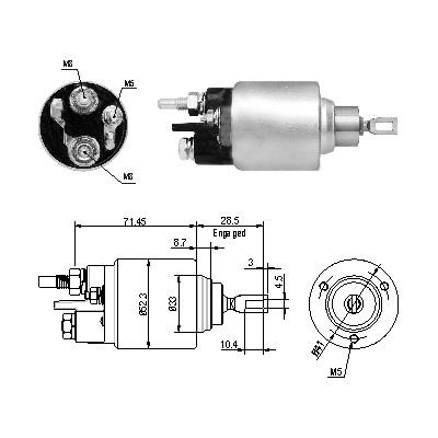 We Parts 471480210 Solenoid switch, starter 471480210: Buy near me in Poland at 2407.PL - Good price!