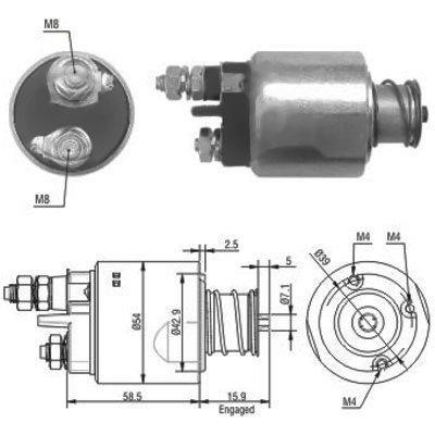 We Parts 471480020 Solenoid switch, starter 471480020: Buy near me in Poland at 2407.PL - Good price!