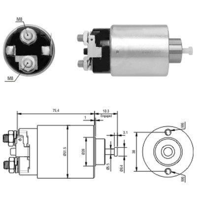 We Parts 471480178 Solenoid switch, starter 471480178: Buy near me in Poland at 2407.PL - Good price!