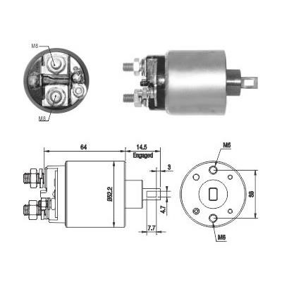 We Parts 471480215 Solenoid switch, starter 471480215: Buy near me at 2407.PL in Poland at an Affordable price!