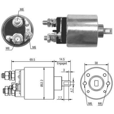 We Parts 471480122 Solenoid switch, starter 471480122: Buy near me at 2407.PL in Poland at an Affordable price!