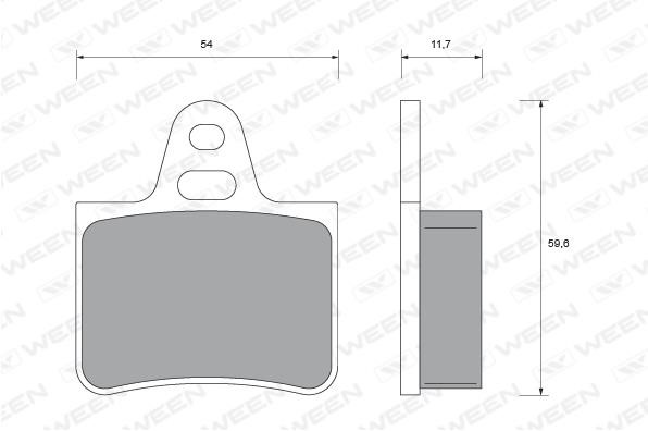 Ween 151-1881 Brake Pad Set, disc brake 1511881: Buy near me in Poland at 2407.PL - Good price!