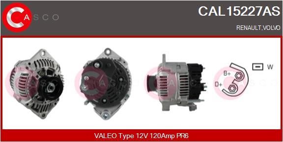 Casco CAL15227AS Alternator CAL15227AS: Buy near me in Poland at 2407.PL - Good price!