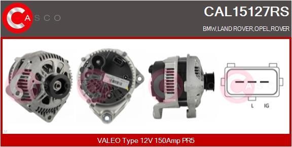 Casco CAL15127RS Alternator CAL15127RS: Buy near me in Poland at 2407.PL - Good price!