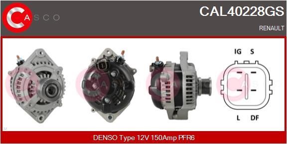 Casco CAL40228GS Alternator CAL40228GS: Buy near me in Poland at 2407.PL - Good price!