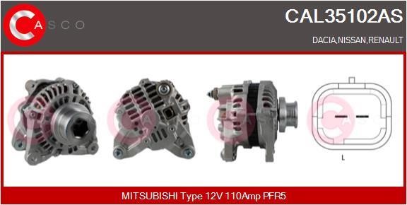 Casco CAL35102AS Alternator CAL35102AS: Buy near me in Poland at 2407.PL - Good price!